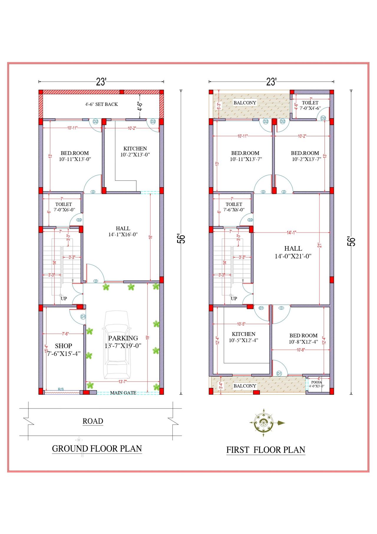 23'X56' (North Facing Plot) Abhinandan Srivastav Ji - Gorakhpur