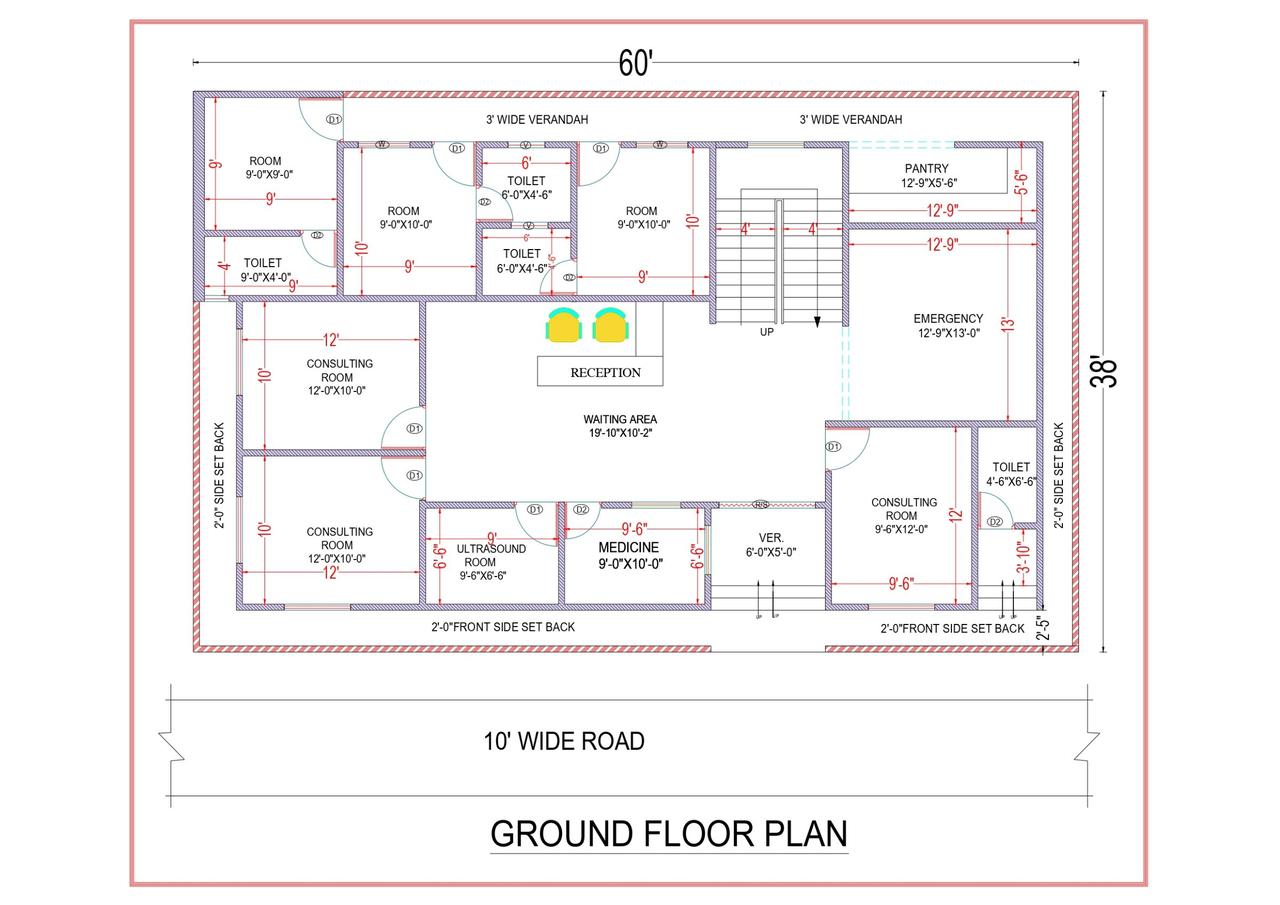 60'X38' (Hospital  - Anil Kumar  -Lucknow.)