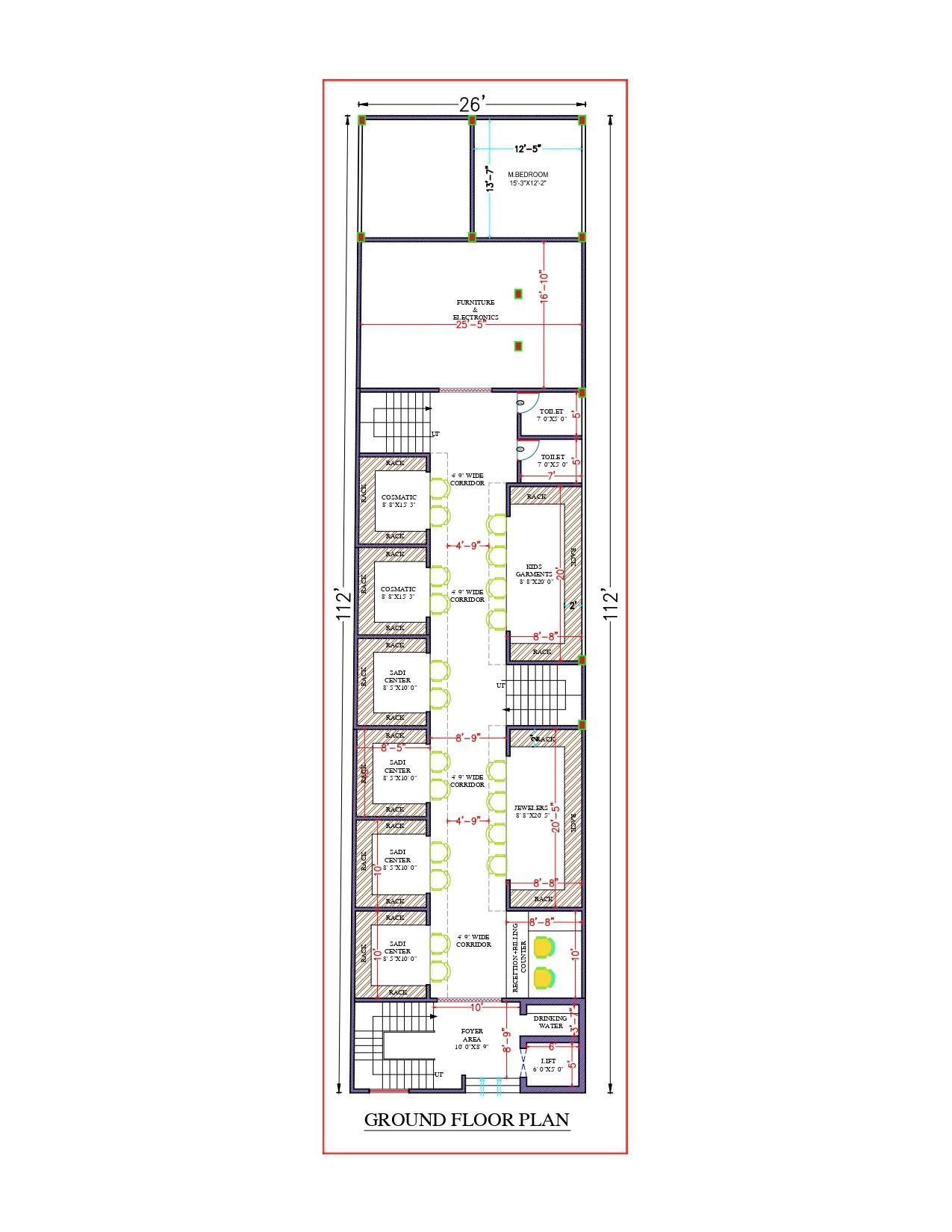 26'X112' (North  Facing ) Pradeep Verma - Chennai