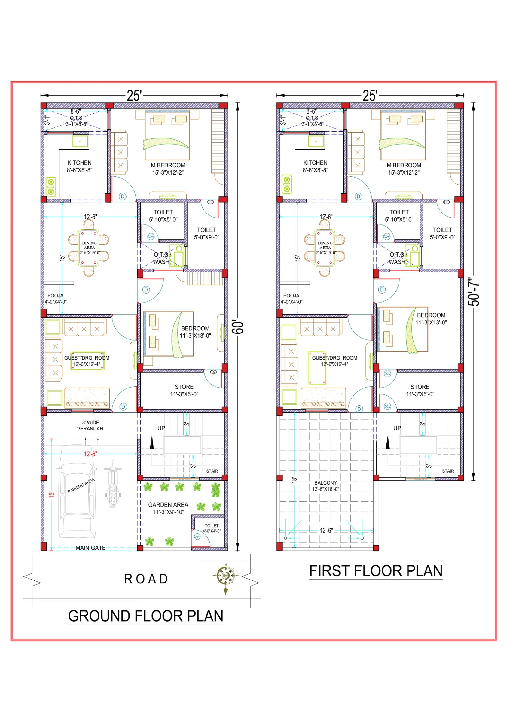 25'X60' (North Facing Plot) Ahishek Singh Sir - Lucknow