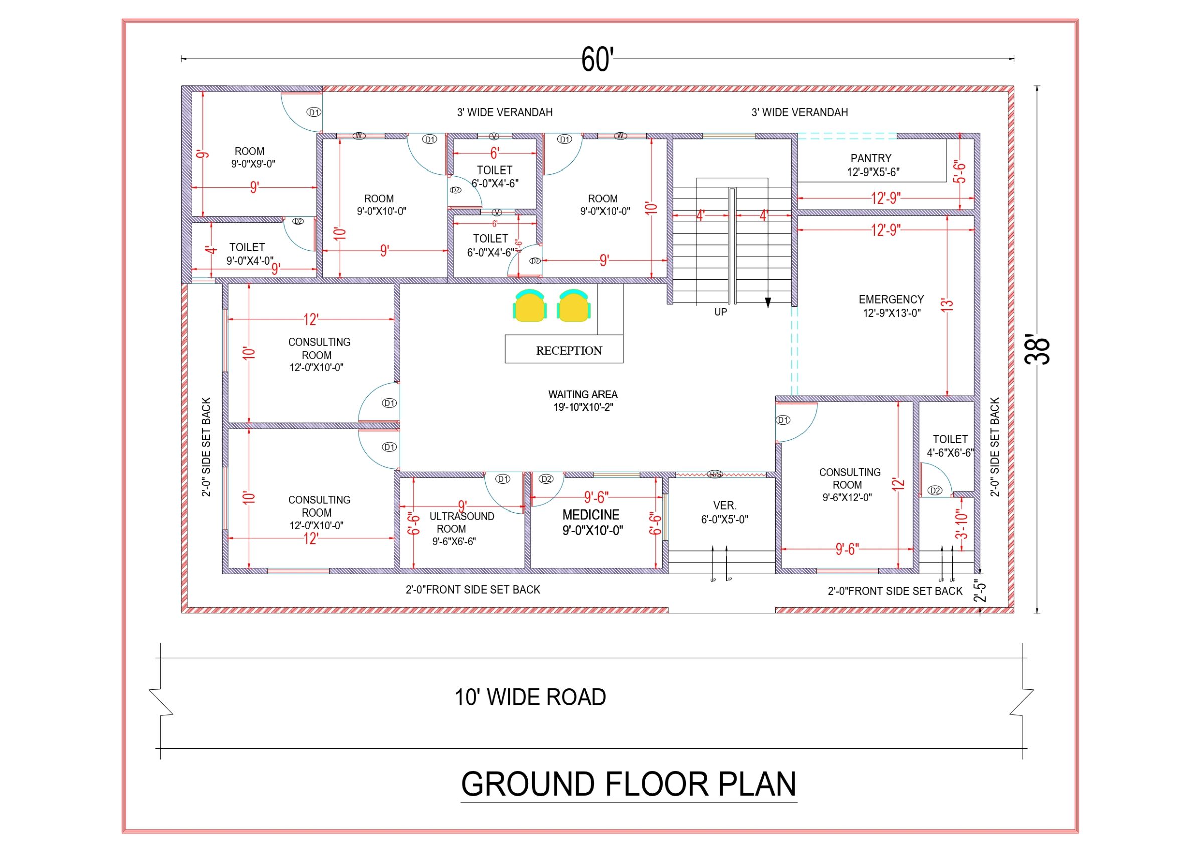 60'X38' (Hospital  - Anil Kumar  -Lucknow.)