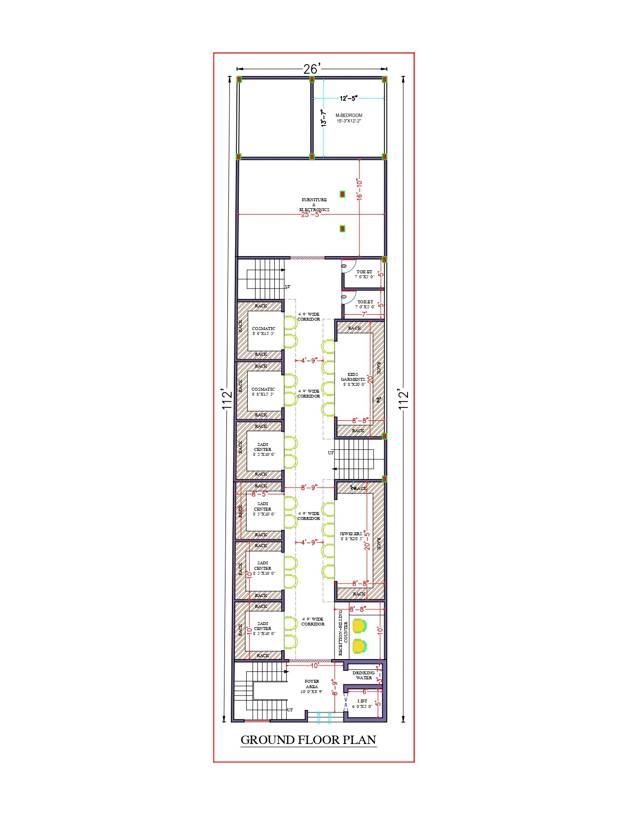 26'X112' (North  Facing ) Pradeep Verma - Chennai