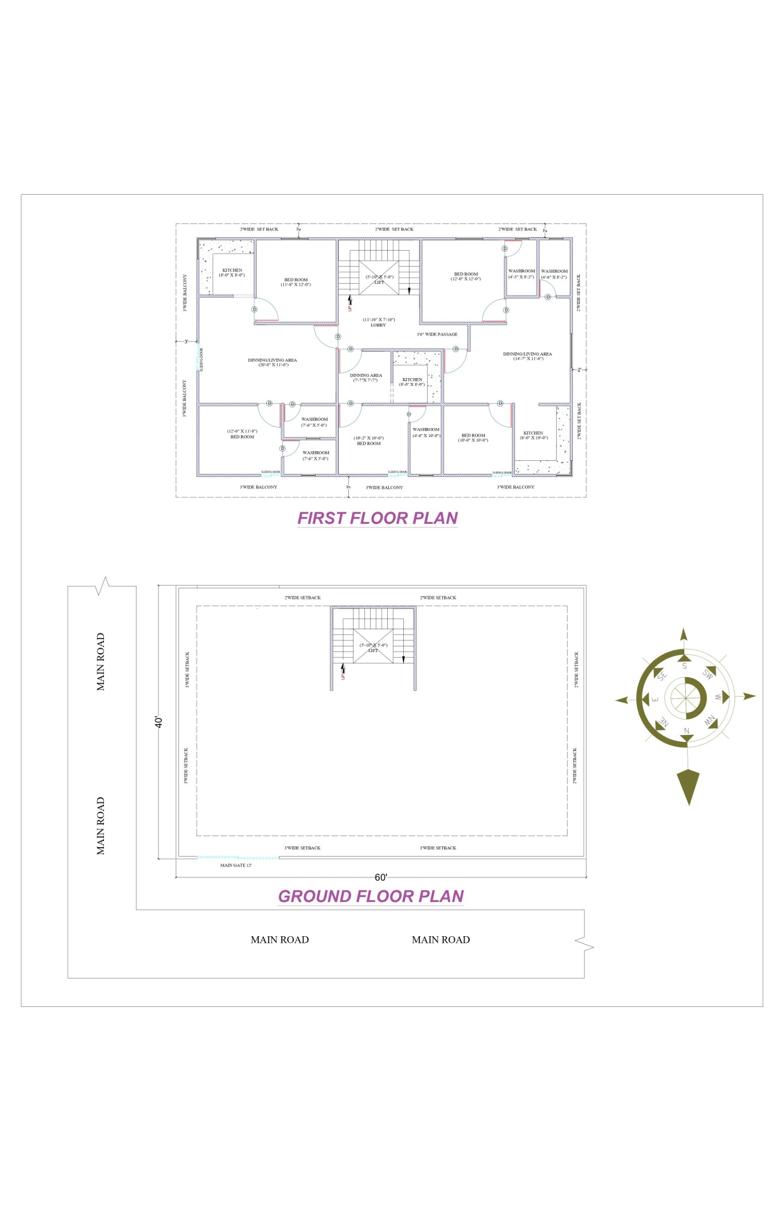 40'X60' (North Facing Plot) Sandeep Singh Sir - Varanasi
